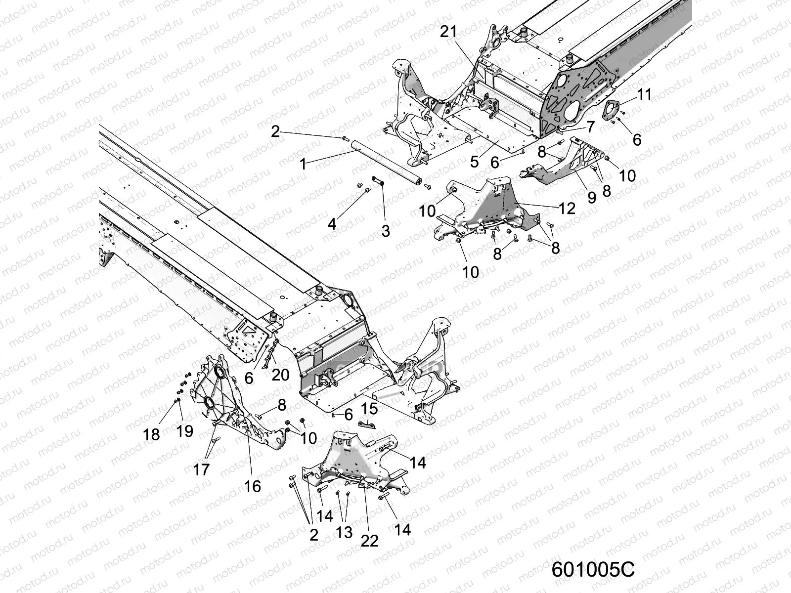 CHASSIS | CHASSIS, BULKHEAD ASM. - S22EGE8RS/D8RS ALL OPTIONS (601005C)