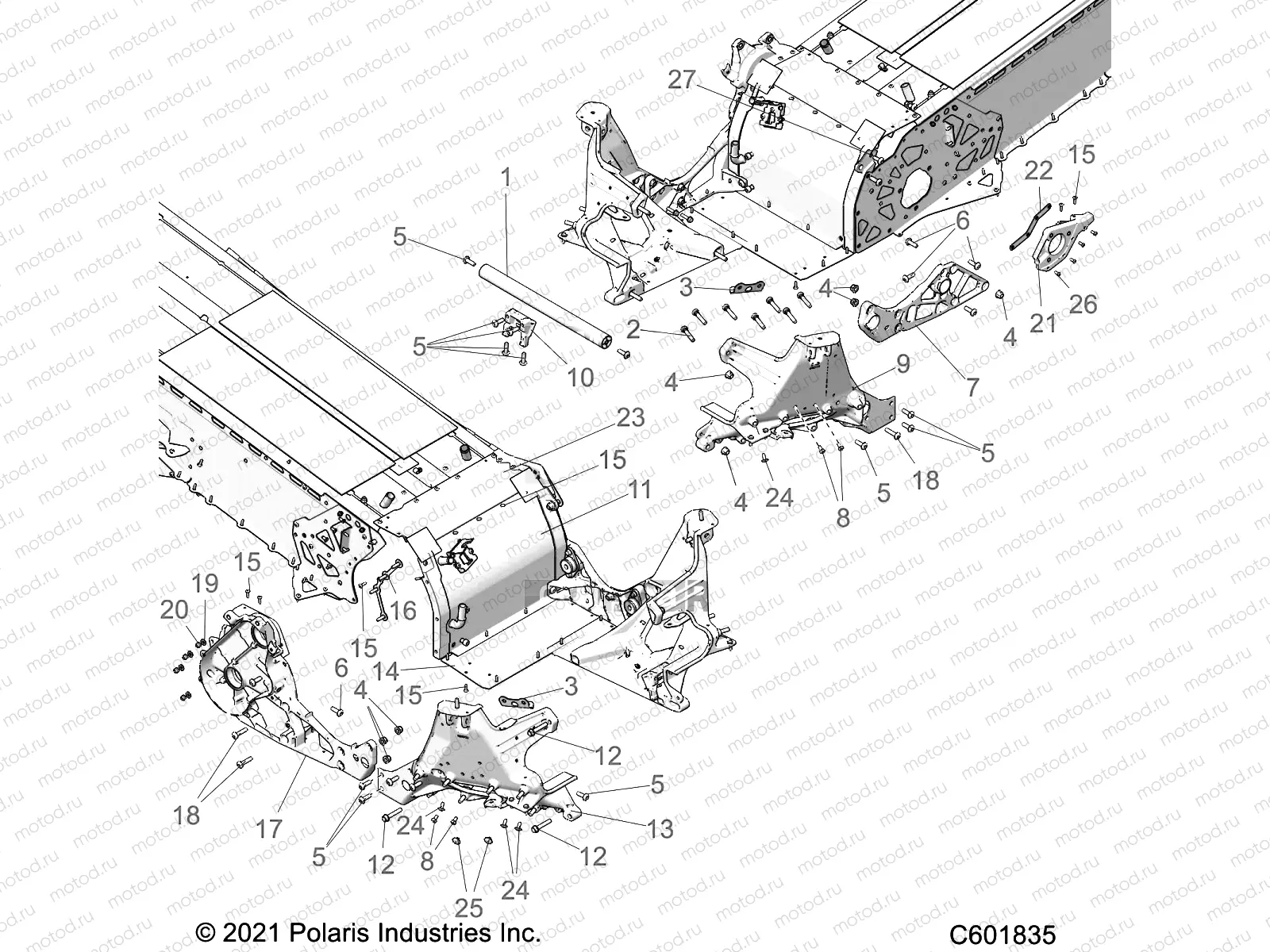 CHASSIS | CHASSIS, BULKHEAD ASM. - S22TDL6KSA (C601835)