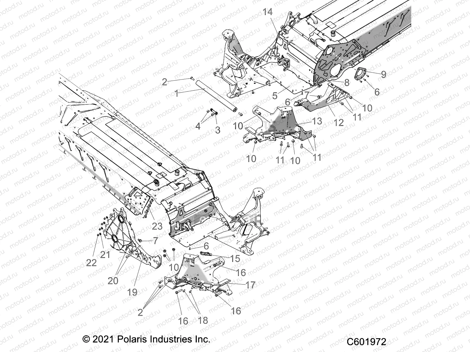 CHASSIS | CHASSIS, BULKHEAD ASM. - S22TGW8RS/8RE/TGM8RS/8RE ALL OPTIONS (C601972)