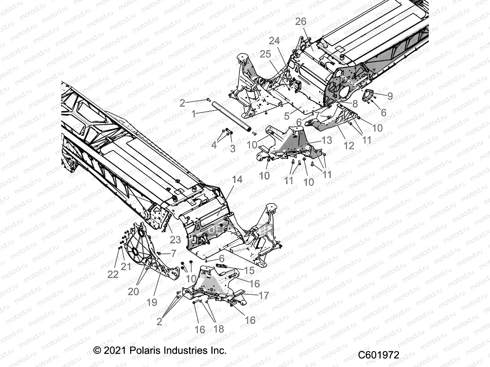 CHASSIS | CHASSIS, BULKHEAD ASM. - S23TGG8MS/TGY8MS (C601972)