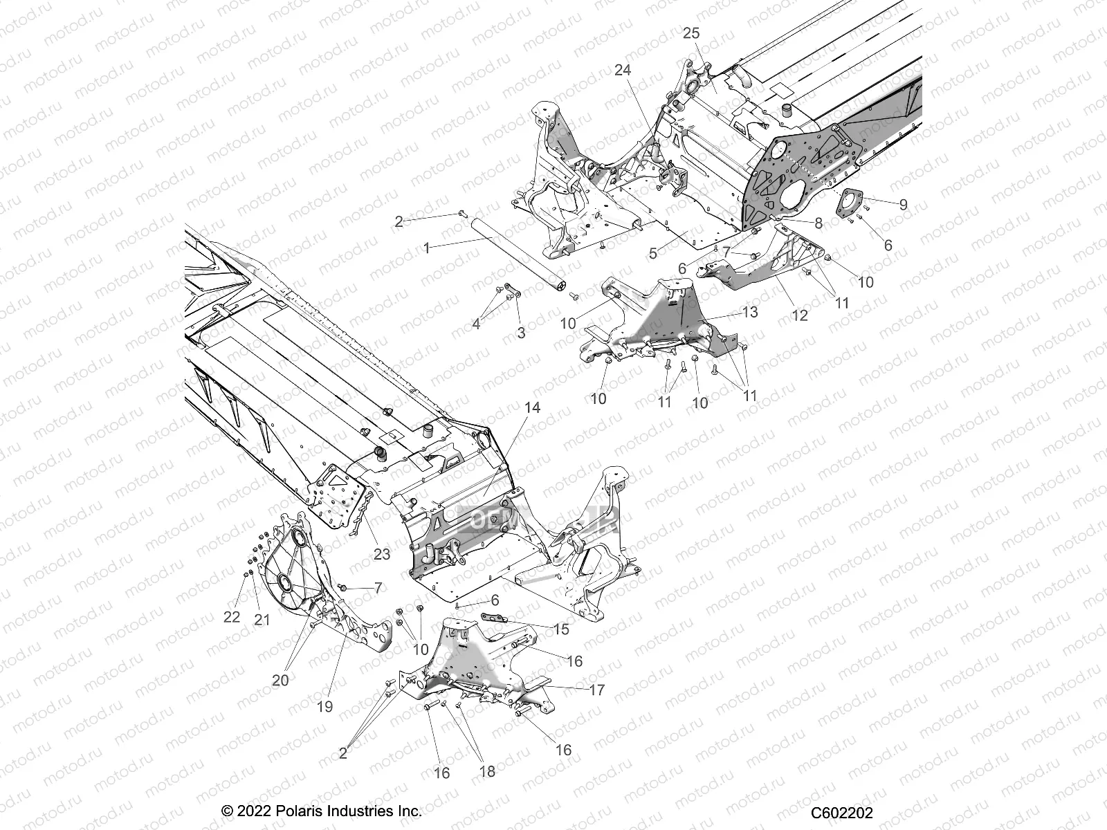 CHASSIS | CHASSIS, BULKHEAD ASM. - S23TLG6RS/6RE (C602202)