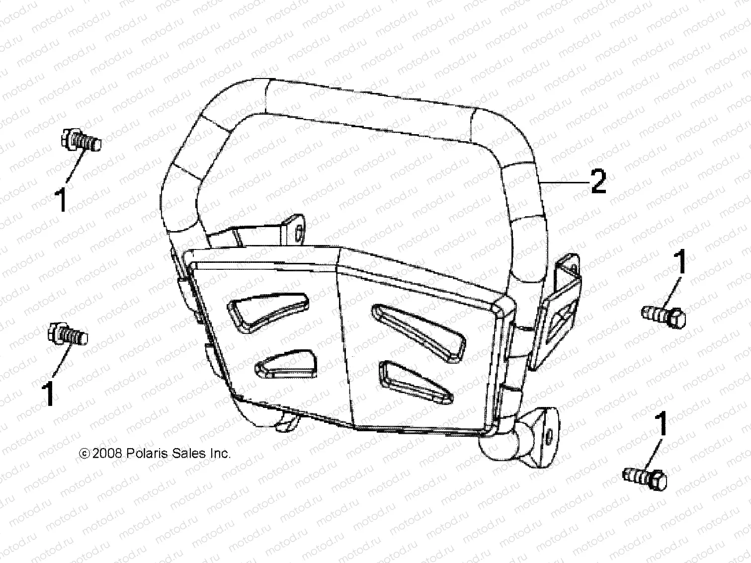 CHASSIS | CHASSIS, BUMPER - A23YAK11B6/B7/N6/N7 (49ATVBUMPER07OTLW90)