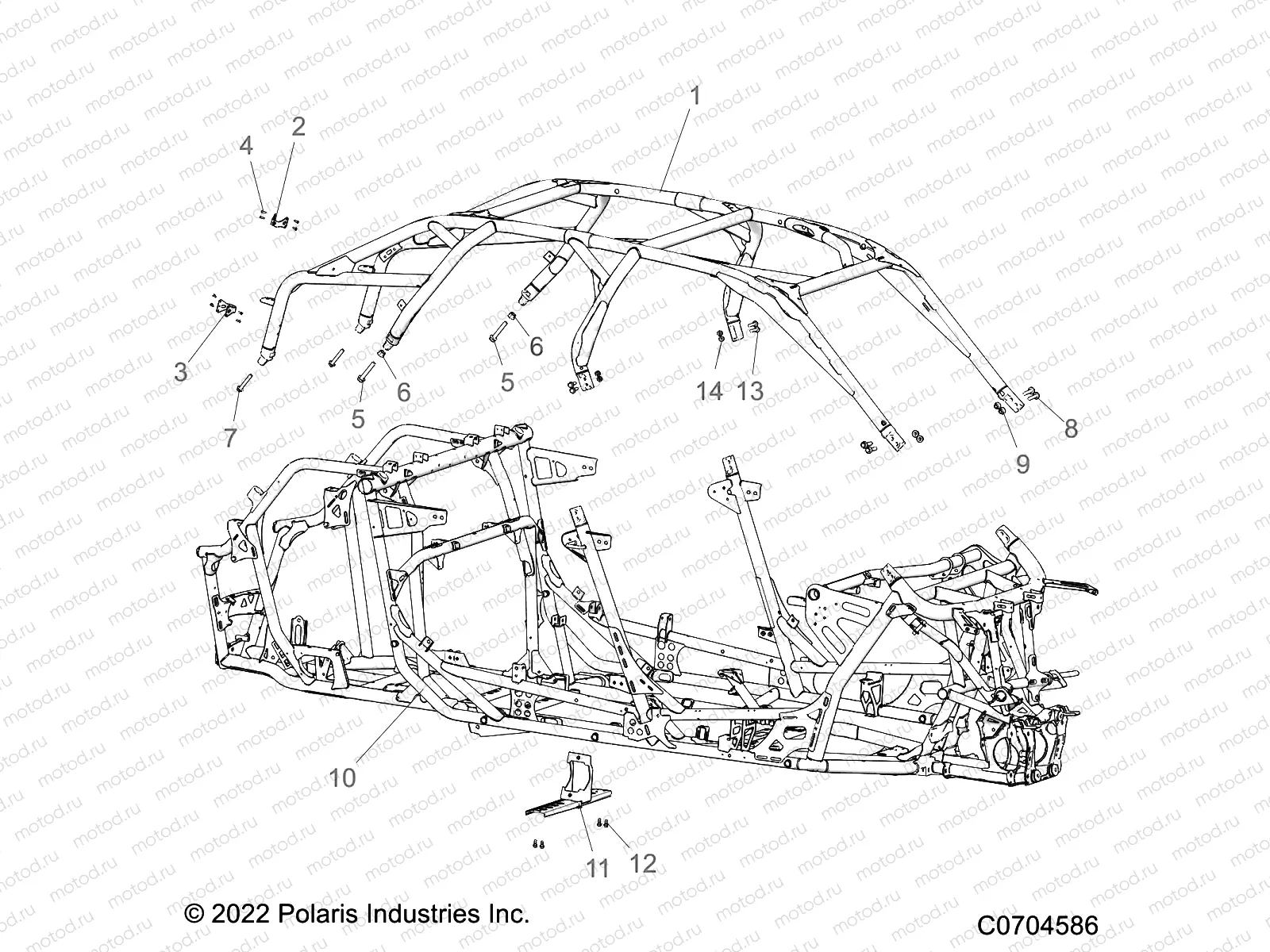 CHASSIS | CHASSIS, CAB AND MAIN FRAME - Z22RME2KAG/BG/K2KAN/BN (C0704586)