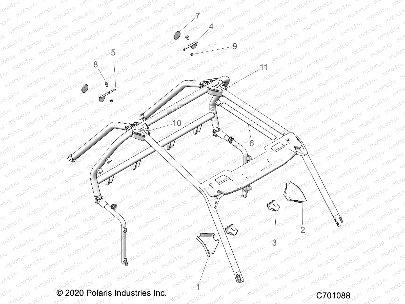 CHASSIS | CHASSIS, CAB FRAME ACCESSORIES - Z21NAS99CG (C701088)