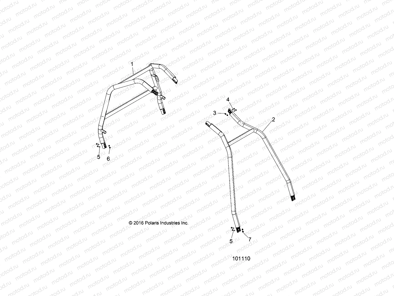 CHASSIS | CHASSIS, CAB FRAME AND SIDE BARS - A17DCE87AU (101110)