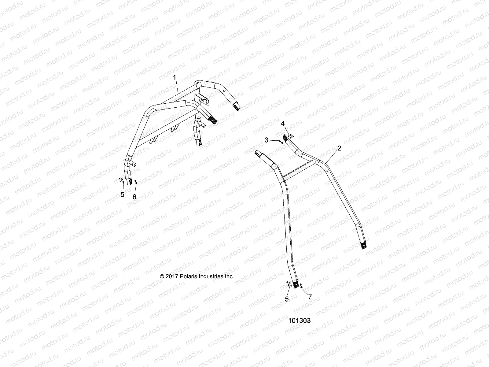 CHASSIS | CHASSIS, CAB FRAME AND SIDE BARS - A18DCE87BB (101303)