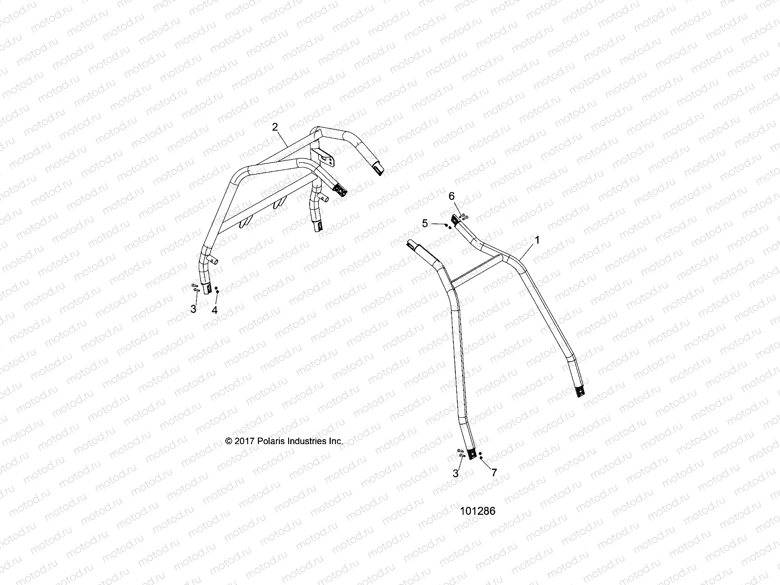 CHASSIS | CHASSIS, CAB FRAME AND SIDE BARS - A19DAE57A4 (101286)