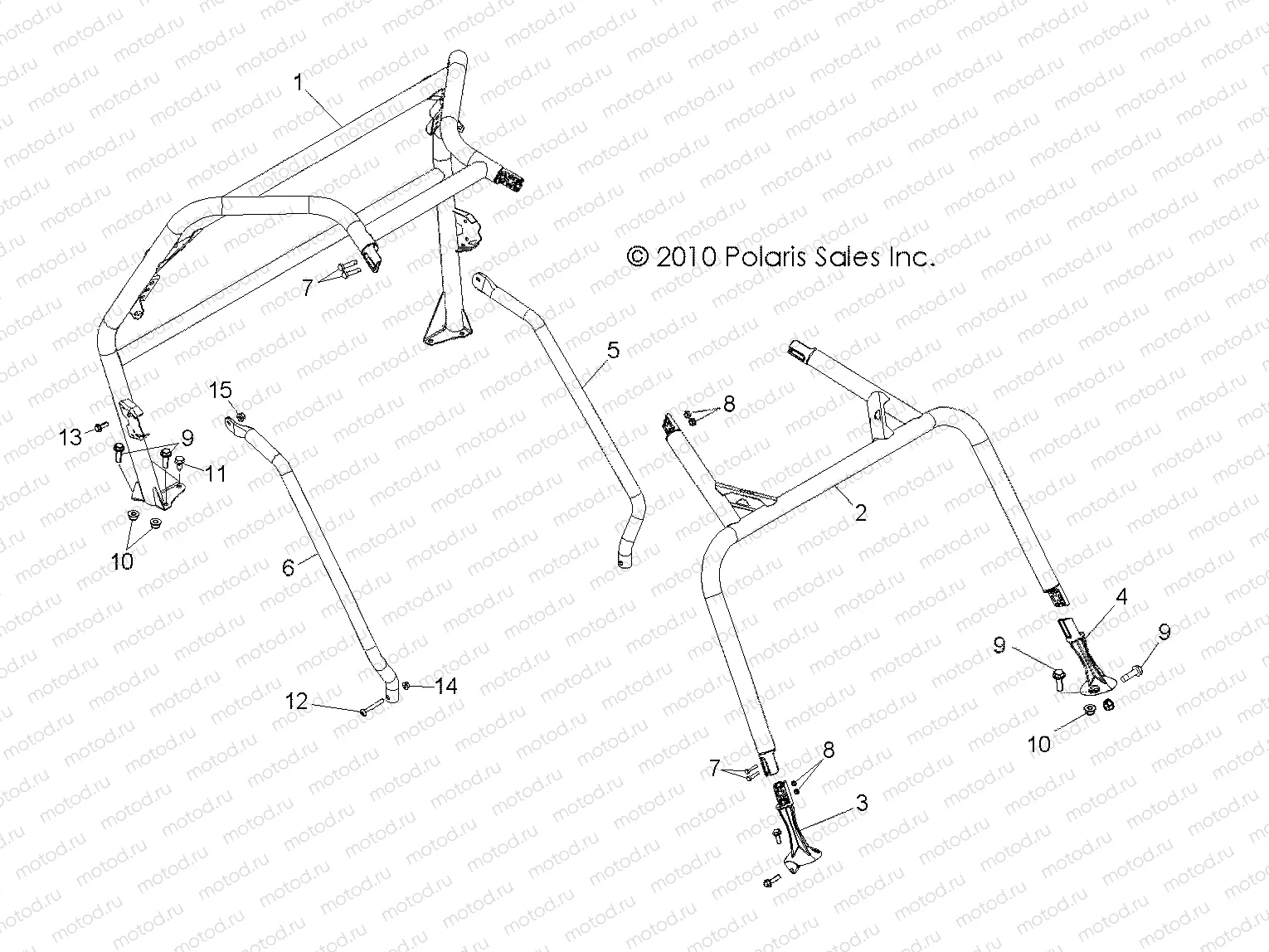 CHASSIS | CHASSIS, CAB FRAME and SIDE BARS - R13VH76AC/AD/AN/AS/EAI (49RGRCAB11RZRS)