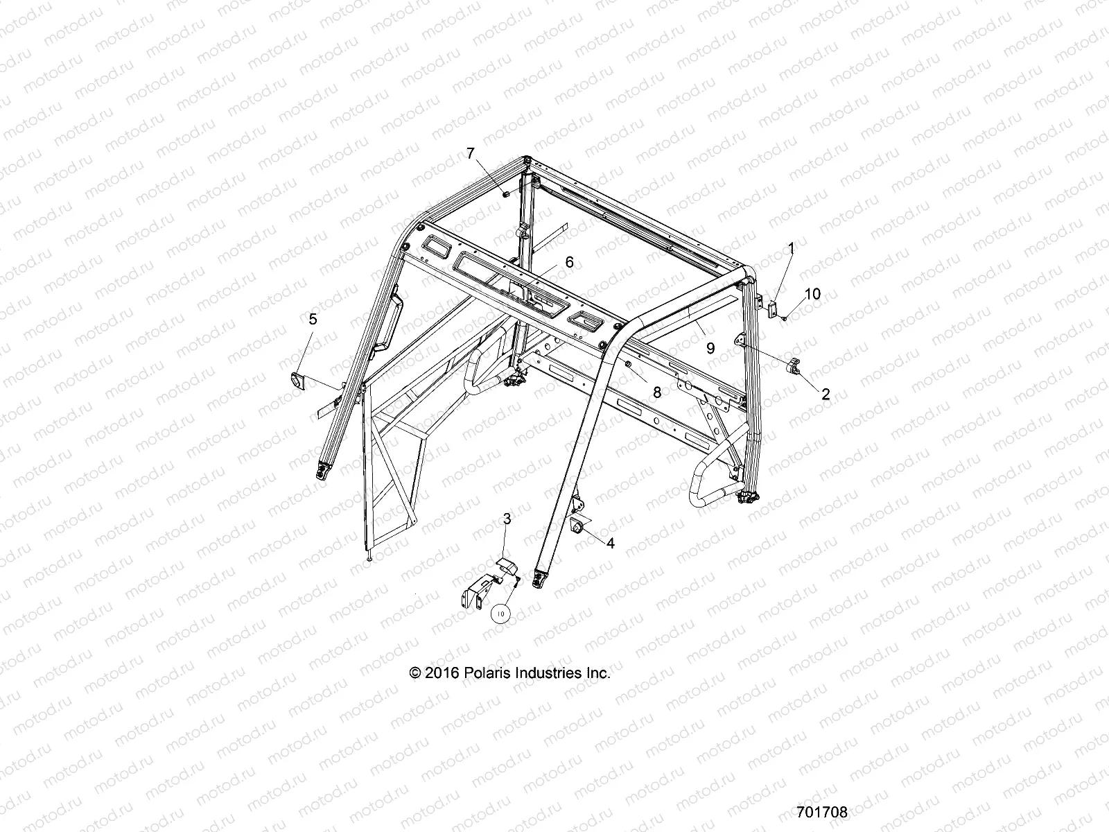 CHASSIS | CHASSIS, CAB FRAME AREA, and BRAKE EDGE COVER - R22MAS57C1/C9/CK (701708)