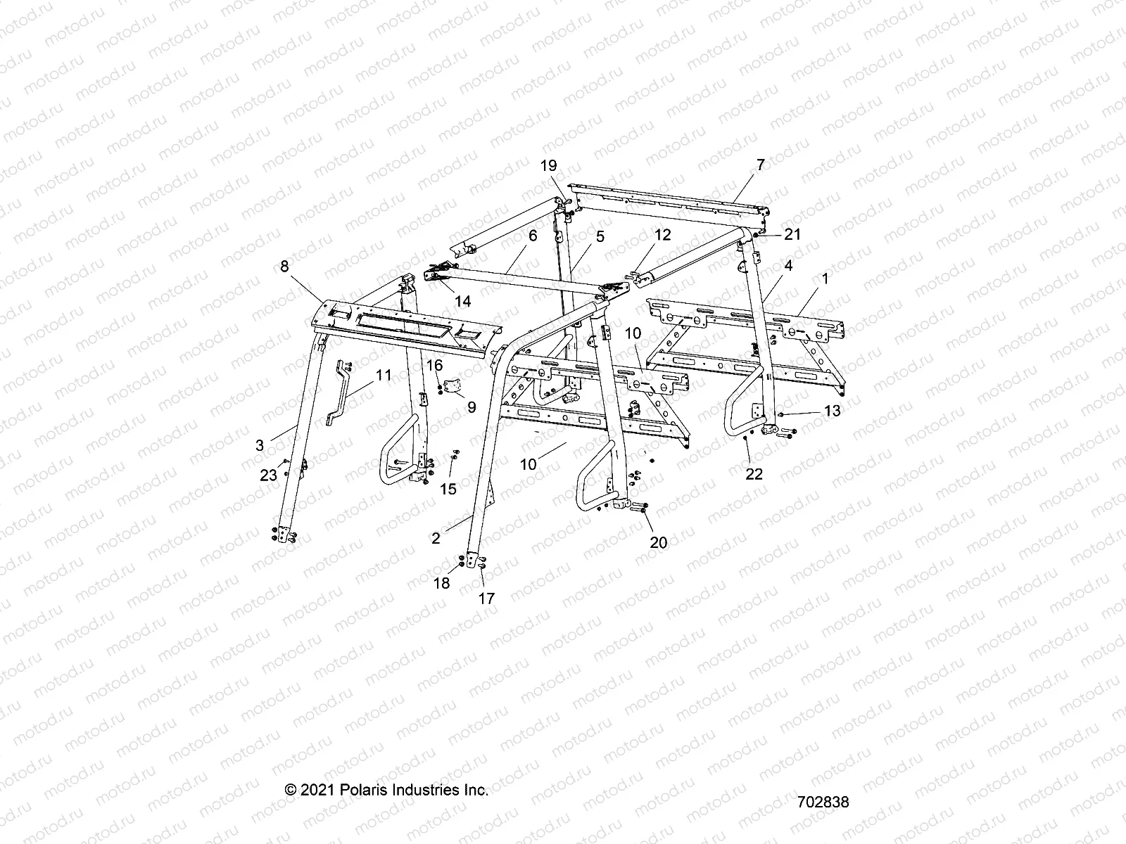CHASSIS | CHASSIS, CAB FRAME - D22M4A57B4/G57B4 (702838)