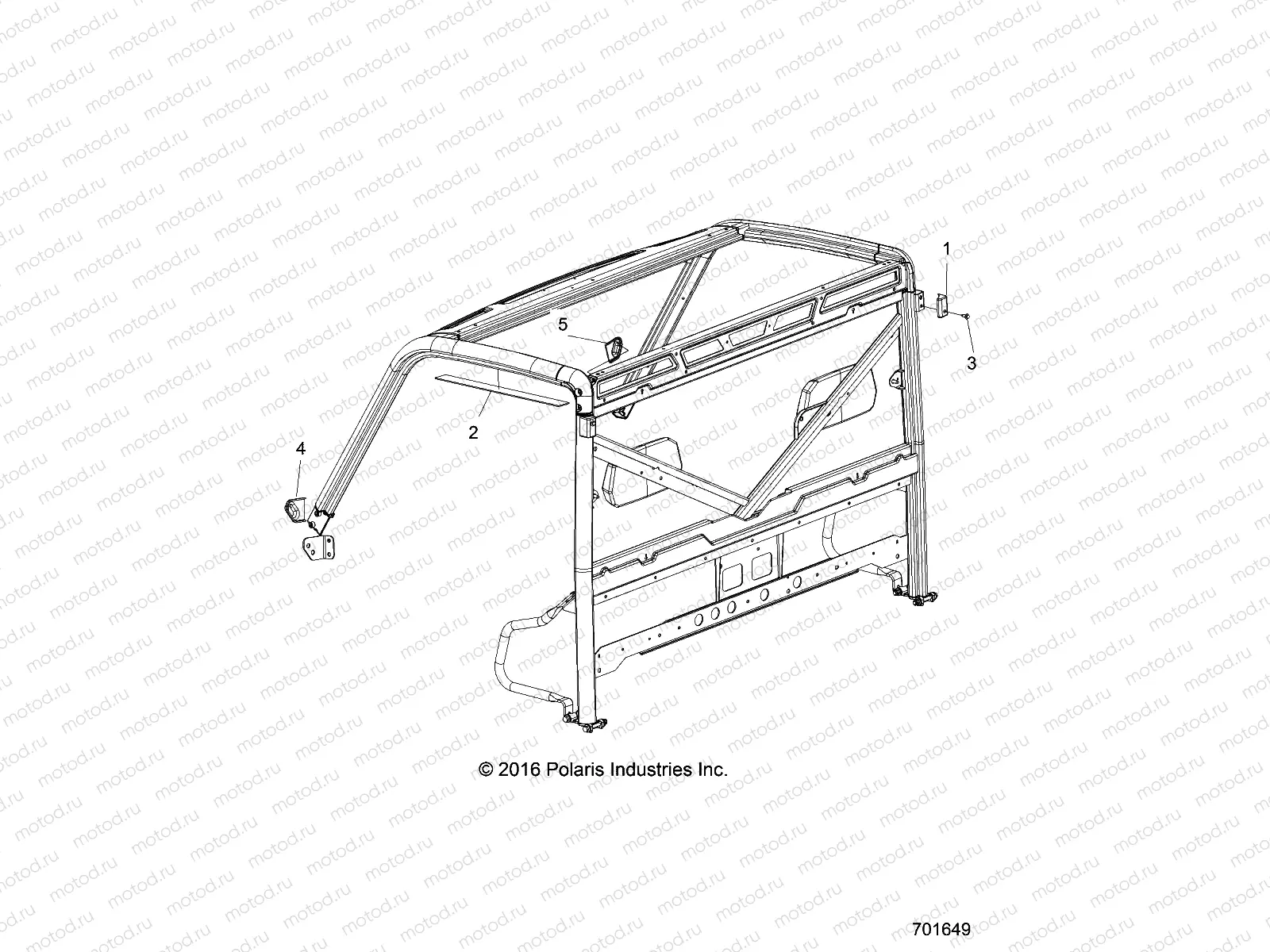 CHASSIS | CHASSIS, CAB FRAME EDGE COVER - R17RTS87CU/S87C1  (701649)