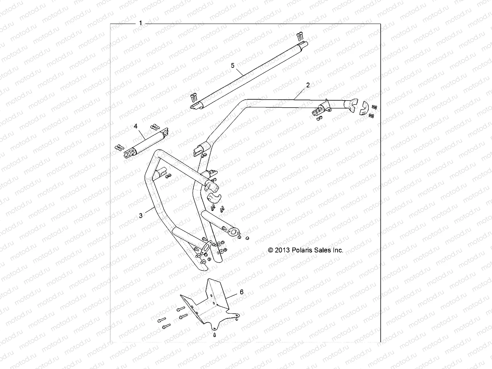 CHASSIS | CHASSIS, CAB FRAME EXTENSION KIT - R13JT9EAT (49RGREXTENSION13RZRXP)
