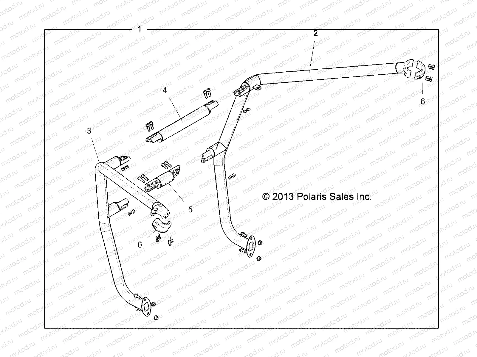 CHASSIS | CHASSIS, CAB FRAME EXTENSION KIT - R13VE7EAS (49RGREXTENSION13RZRS)