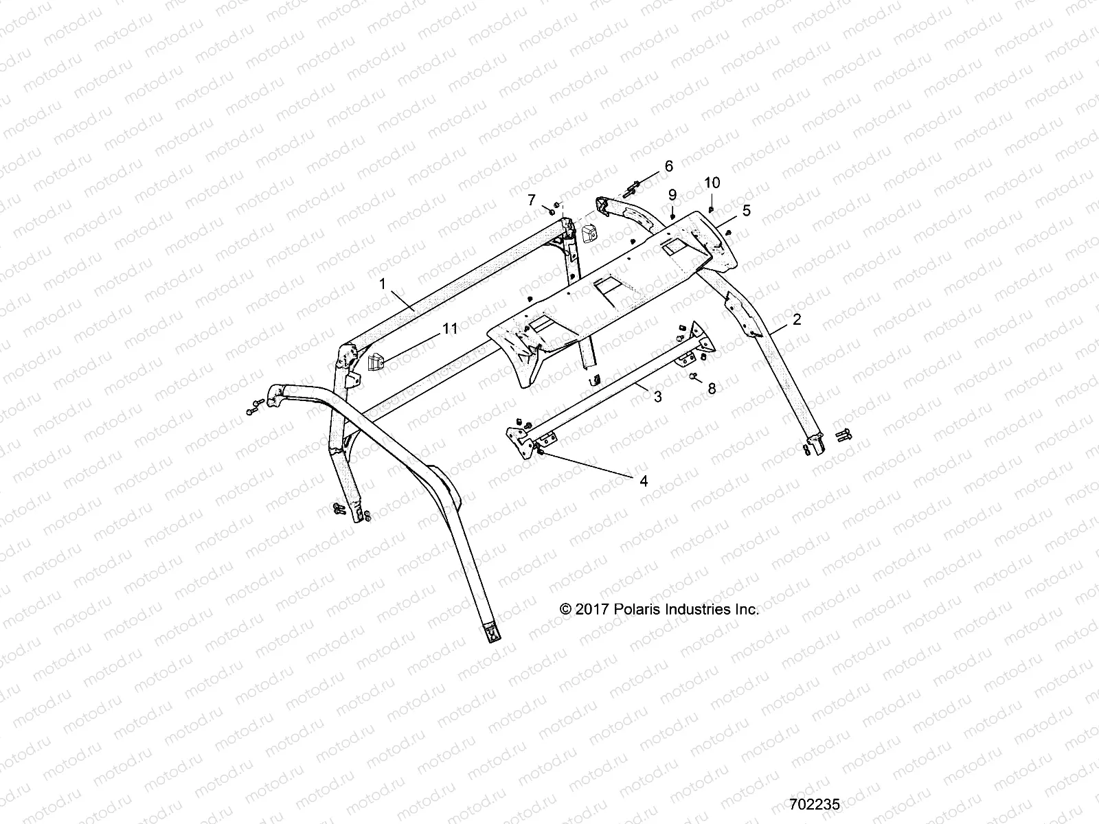 CHASSIS | CHASSIS, CAB FRAME - G20GAE99F2/EFS/BFM/BCM/SFS/SC2 (702235)