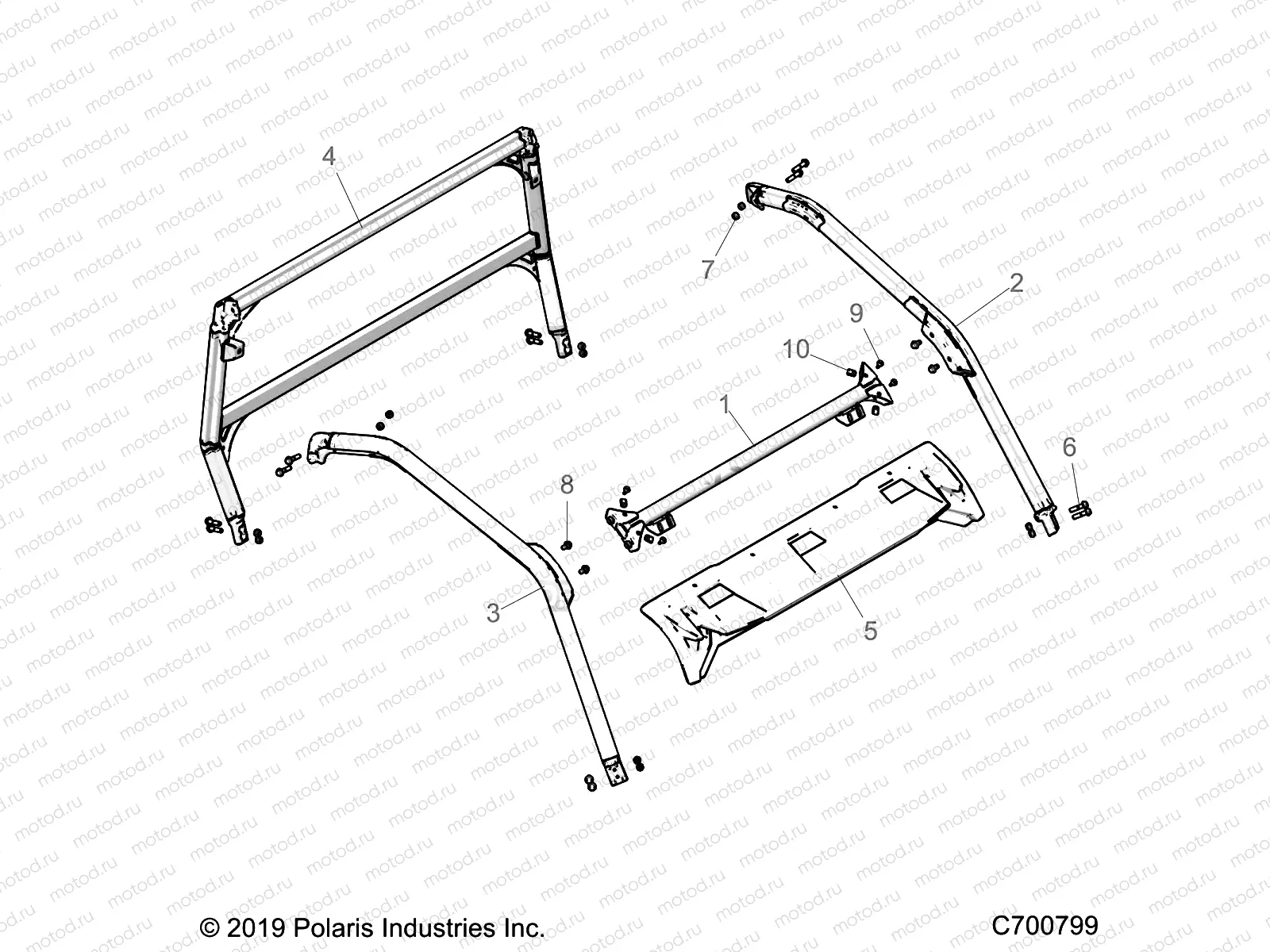 CHASSIS | CHASSIS, CAB FRAME - G21GAD99AC/AW/BC/BW (C700799)