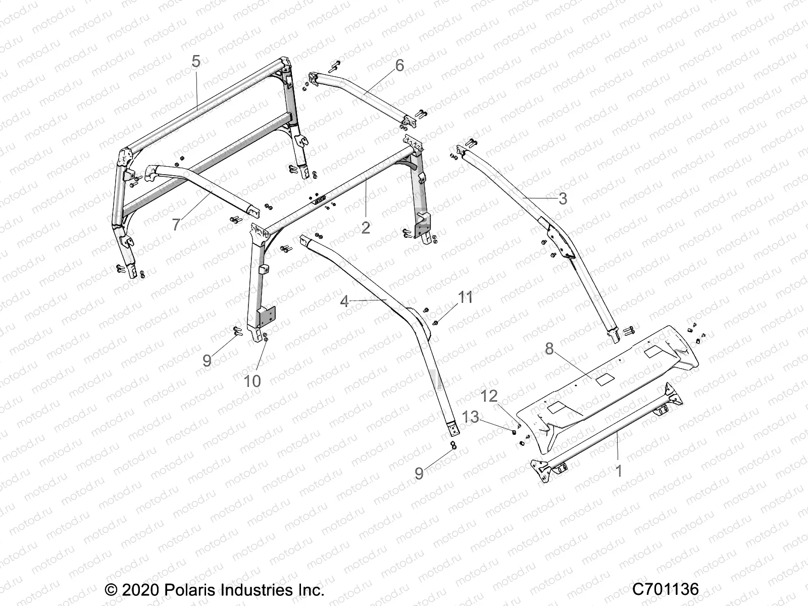 CHASSIS | CHASSIS, CAB FRAME - G23GMK99A/99B (C701136)