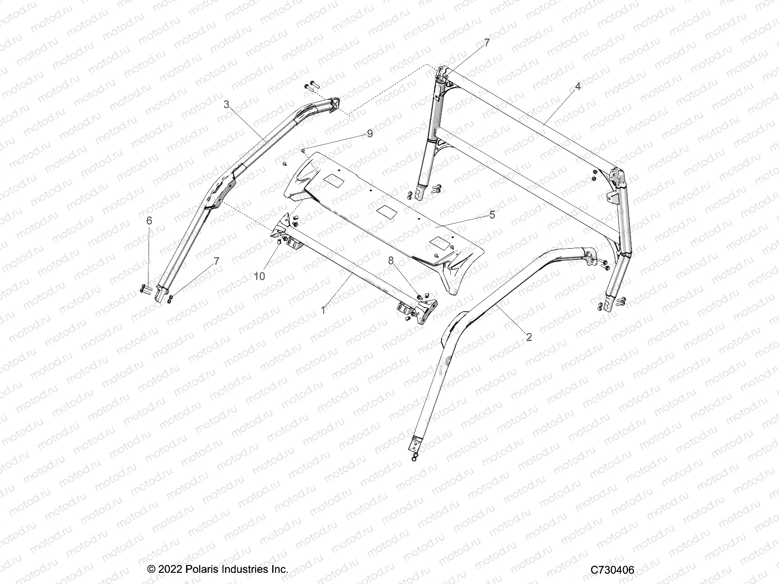 CHASSIS | CHASSIS, CAB FRAME - G23GXK99A/99B (C730406)