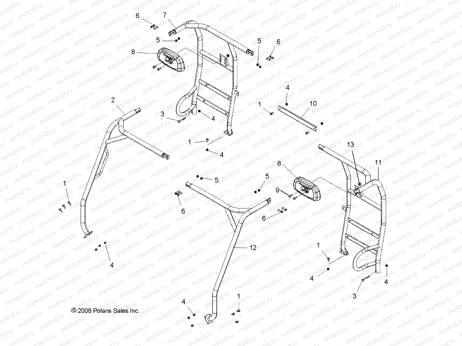 CHASSIS | CHASSIS, CAB FRAME - R09RF68AF/AR/AZ (49RGRFRAME097006X6)