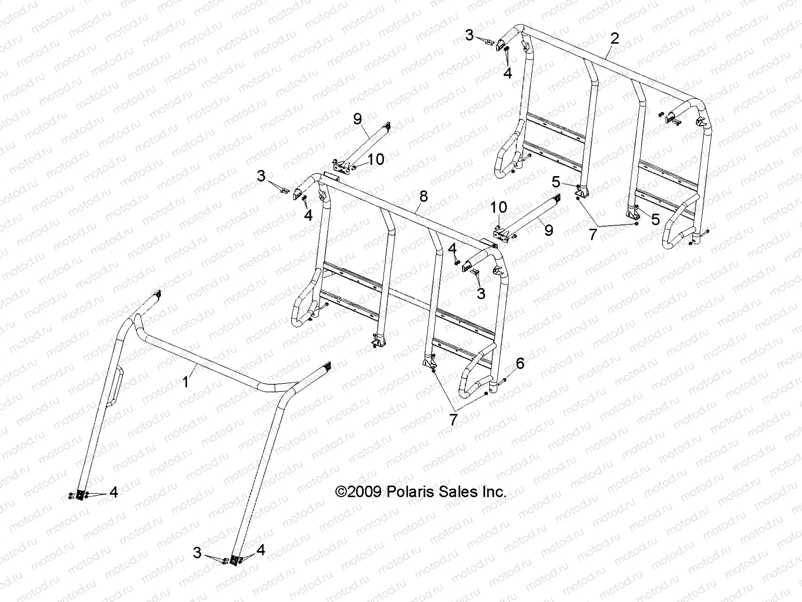 CHASSIS | CHASSIS, CAB FRAME - R13WH50AG/AH/AR/AX (49RGRFRAME11500CREW)