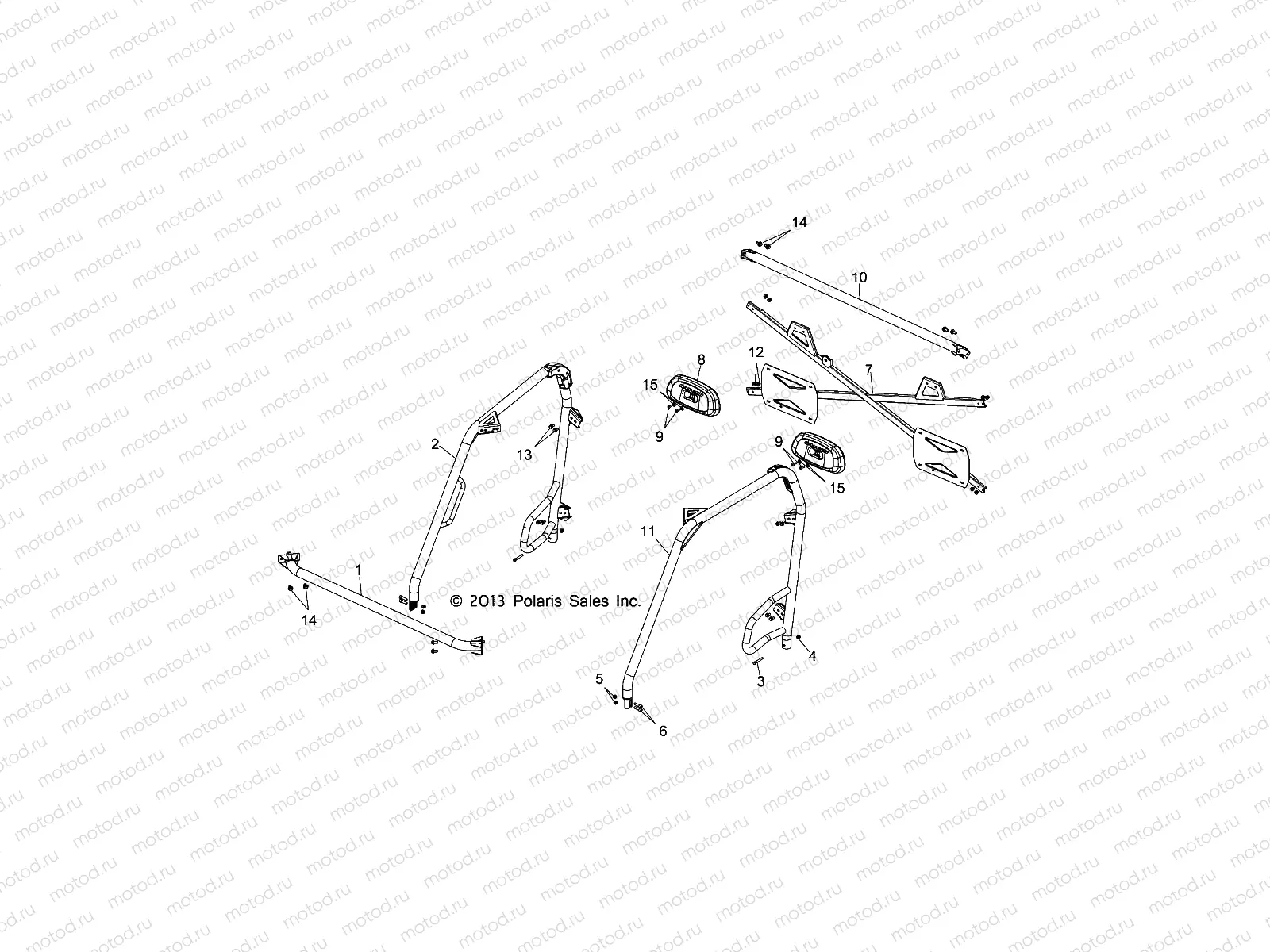 CHASSIS | CHASSIS, CAB FRAME - R14TH76AA/AC/EAS/AAC/ACC/EASC (49RGRFRAME14800)