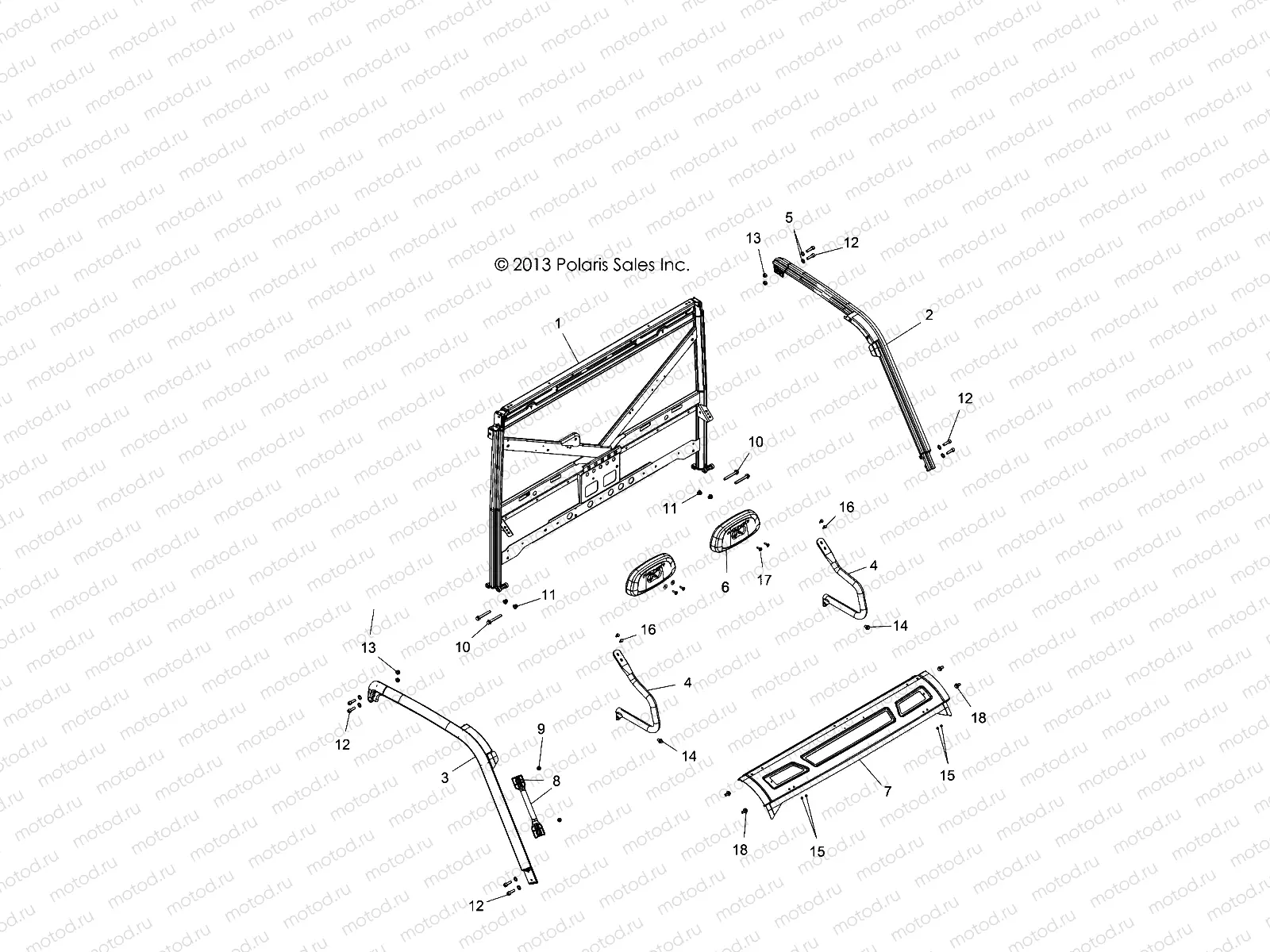 CHASSIS | CHASSIS, CAB FRAME - R14UH88/9E/9EAN/9EAI/9EAIC ALL OPTIONS (49RGRCAB14900XP)