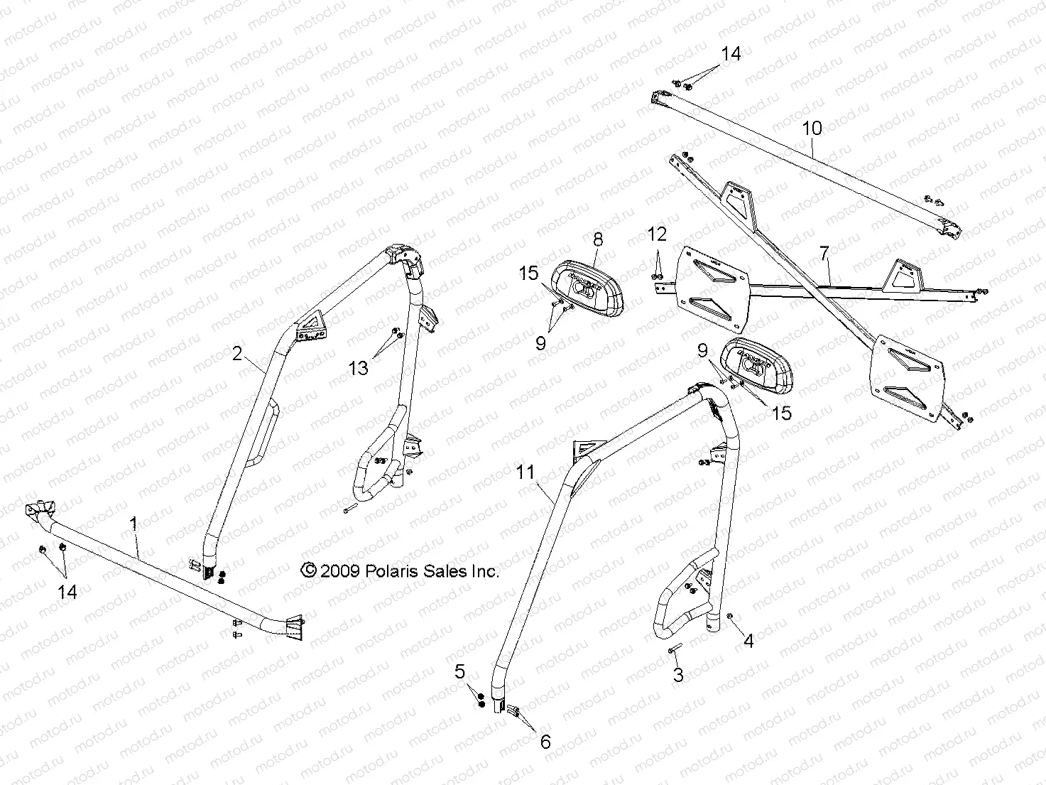 CHASSIS | CHASSIS, CAB FRAME - R15RAA76AA/AJ (49RGRFRAME108004X4)