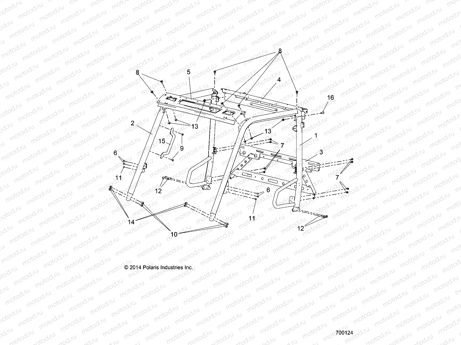 CHASSIS | CHASSIS, CAB FRAME - R15RMA32FA (700124)