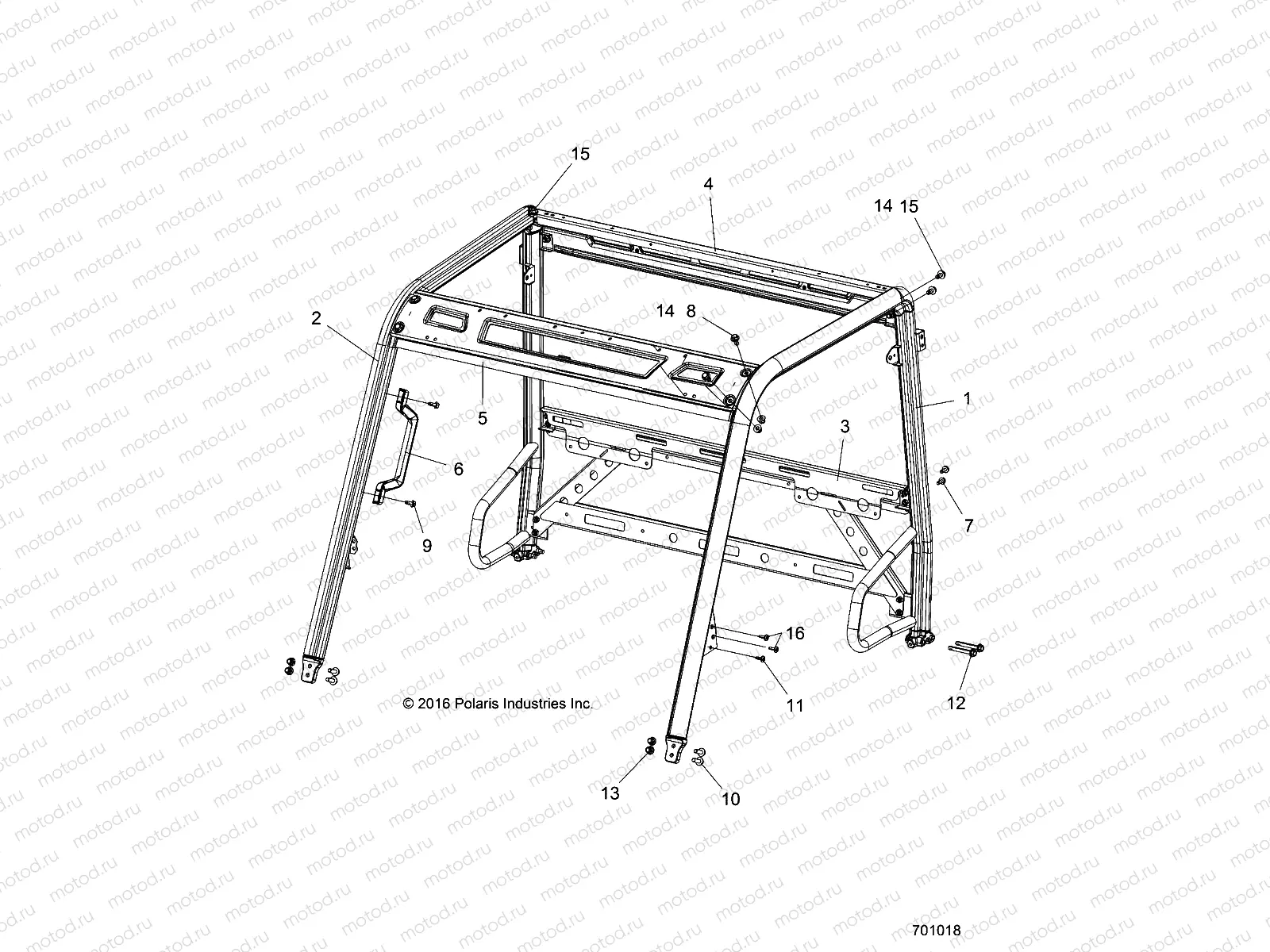 CHASSIS | CHASSIS, CAB FRAME - R15RMA57AA/AR/AZ/AC/LA/H57AR (701018)
