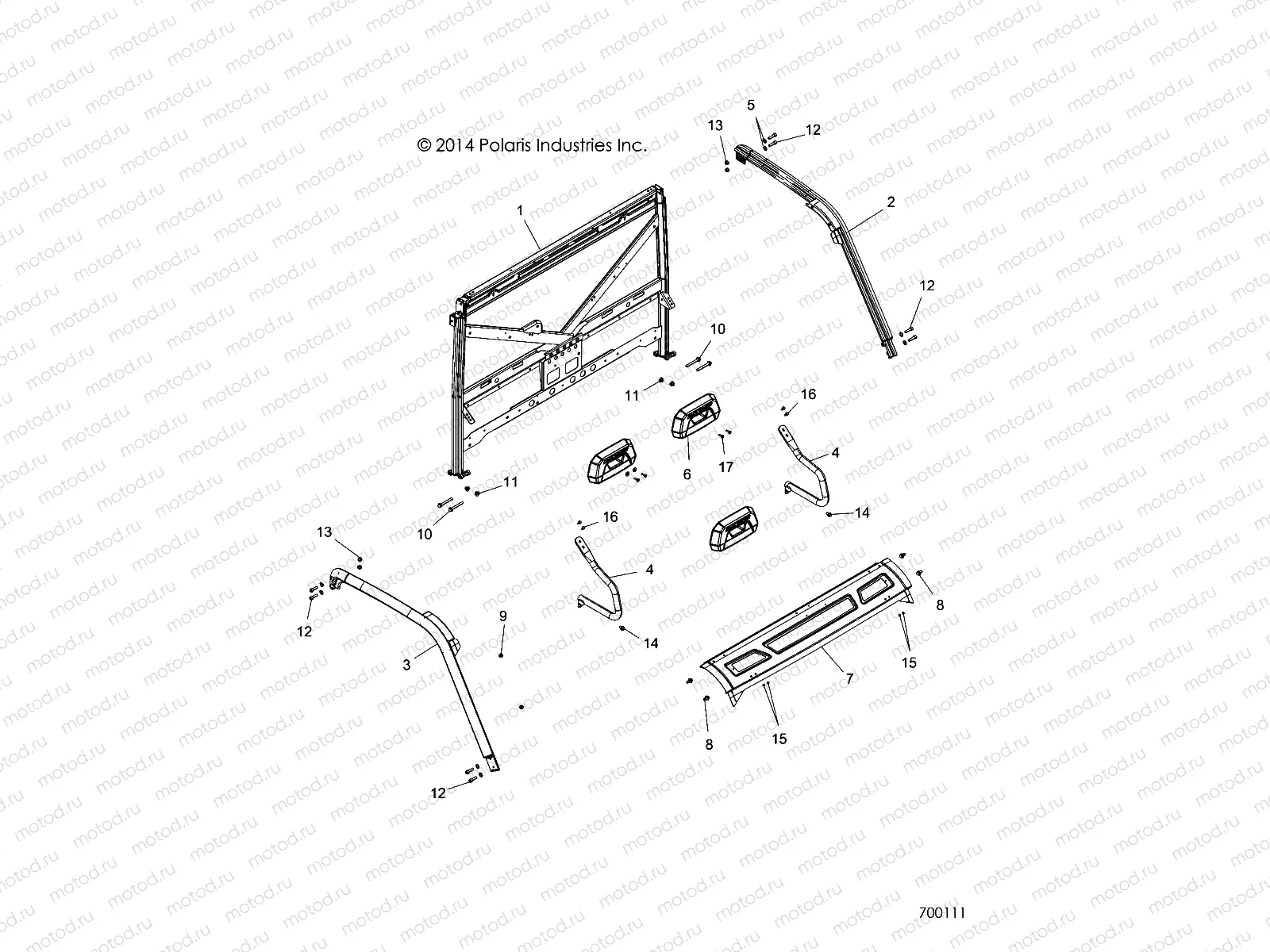CHASSIS | CHASSIS, CAB FRAME - R15RTAD1FA (700111)