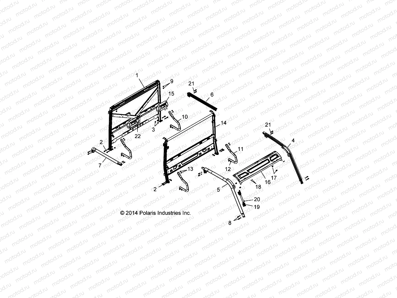 CHASSIS | CHASSIS, CAB FRAME - R15RUAD1AA (49RGRFRAME15CREW)