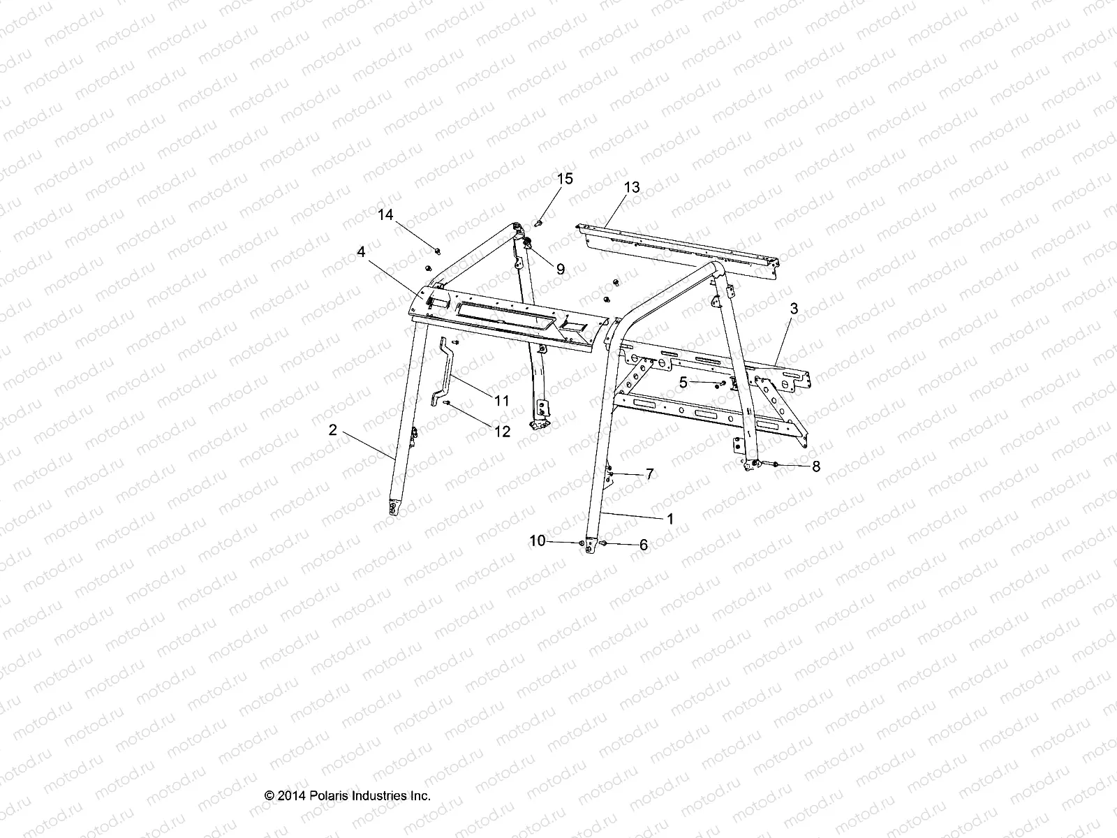 CHASSIS | CHASSIS, CAB FRAME - R16RMA57F1/N1/EFH/SF1/2N1 (49RGRFRAME15570)