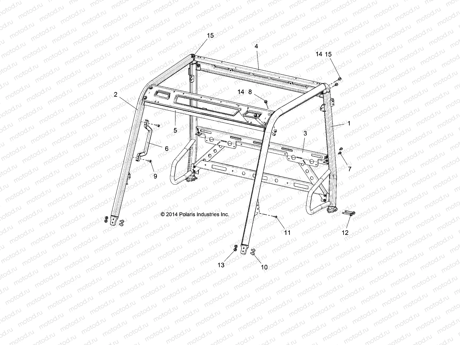 CHASSIS | CHASSIS, CAB FRAME - R16RMAE4G8/G9/N8 (49RGRFRAME15EV)