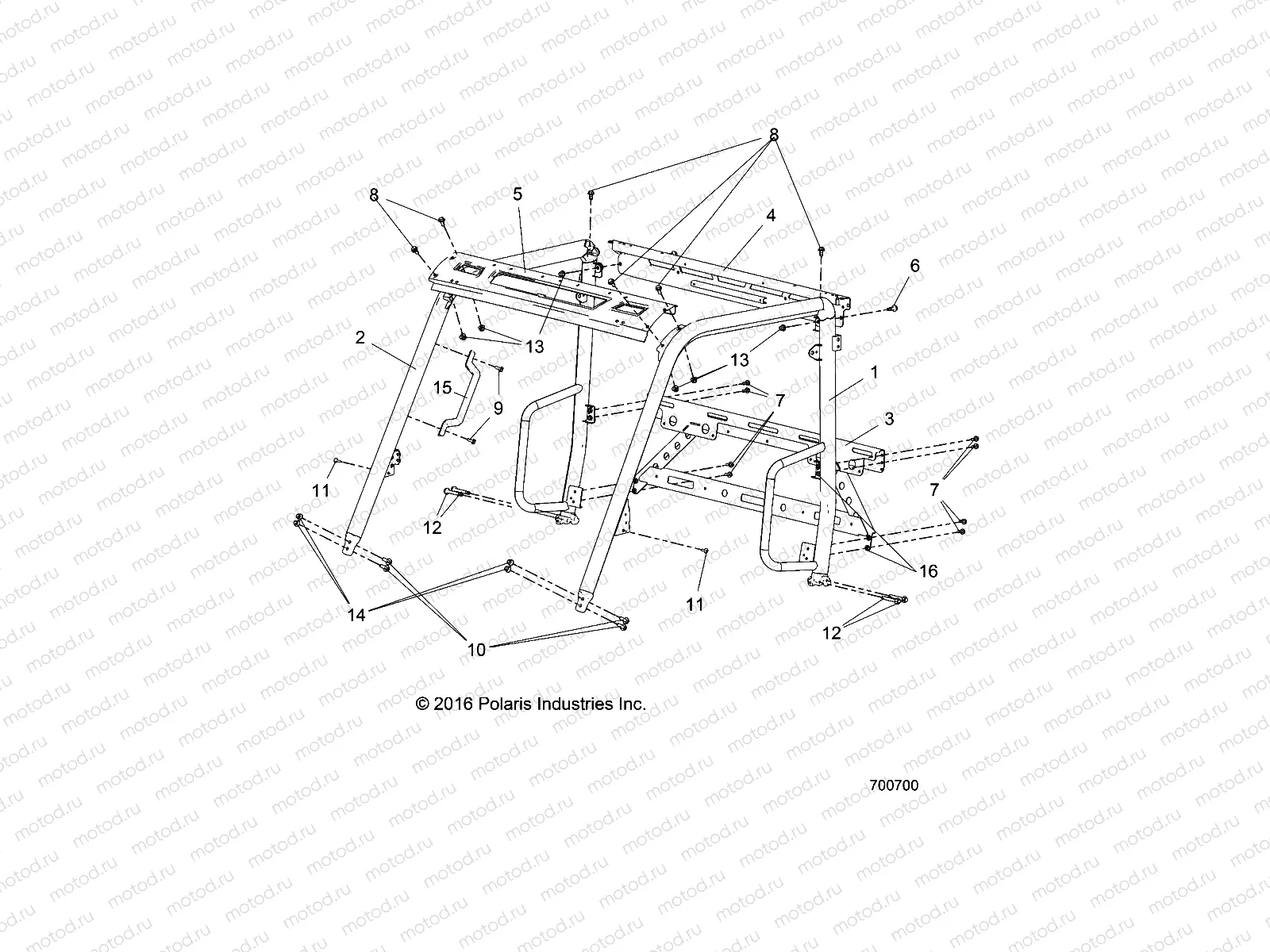 CHASSIS | CHASSIS, CAB FRAME - R17RMAL4G9 (700700)