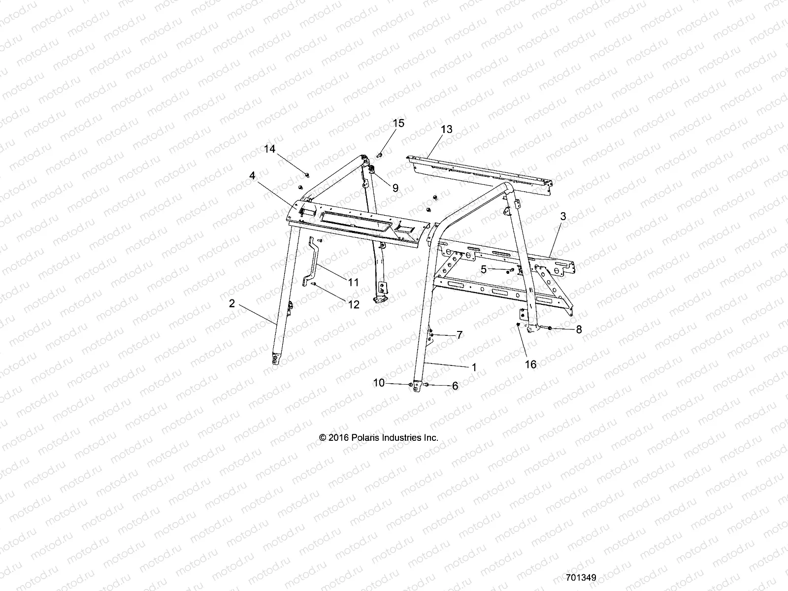 CHASSIS | CHASSIS, CAB FRAME - R17RMH57A4 (701349)