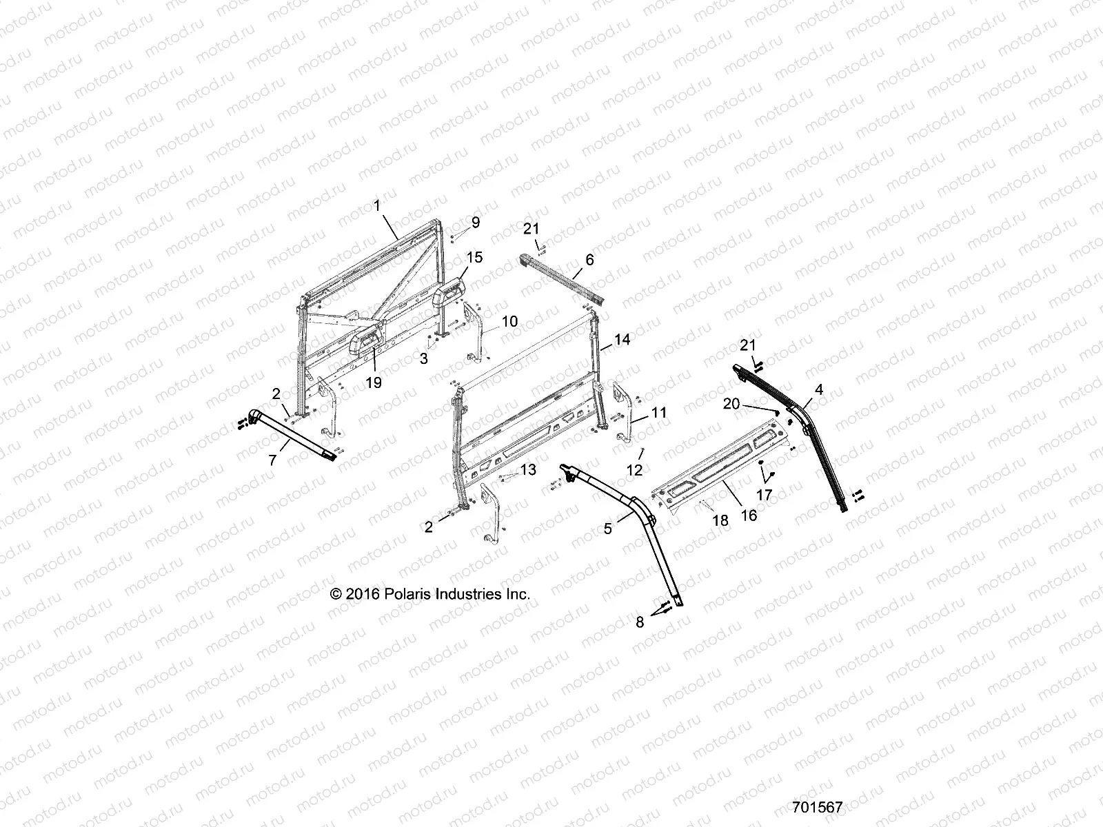 CHASSIS | CHASSIS, CAB FRAME - R17RVAD1A1 (701567)