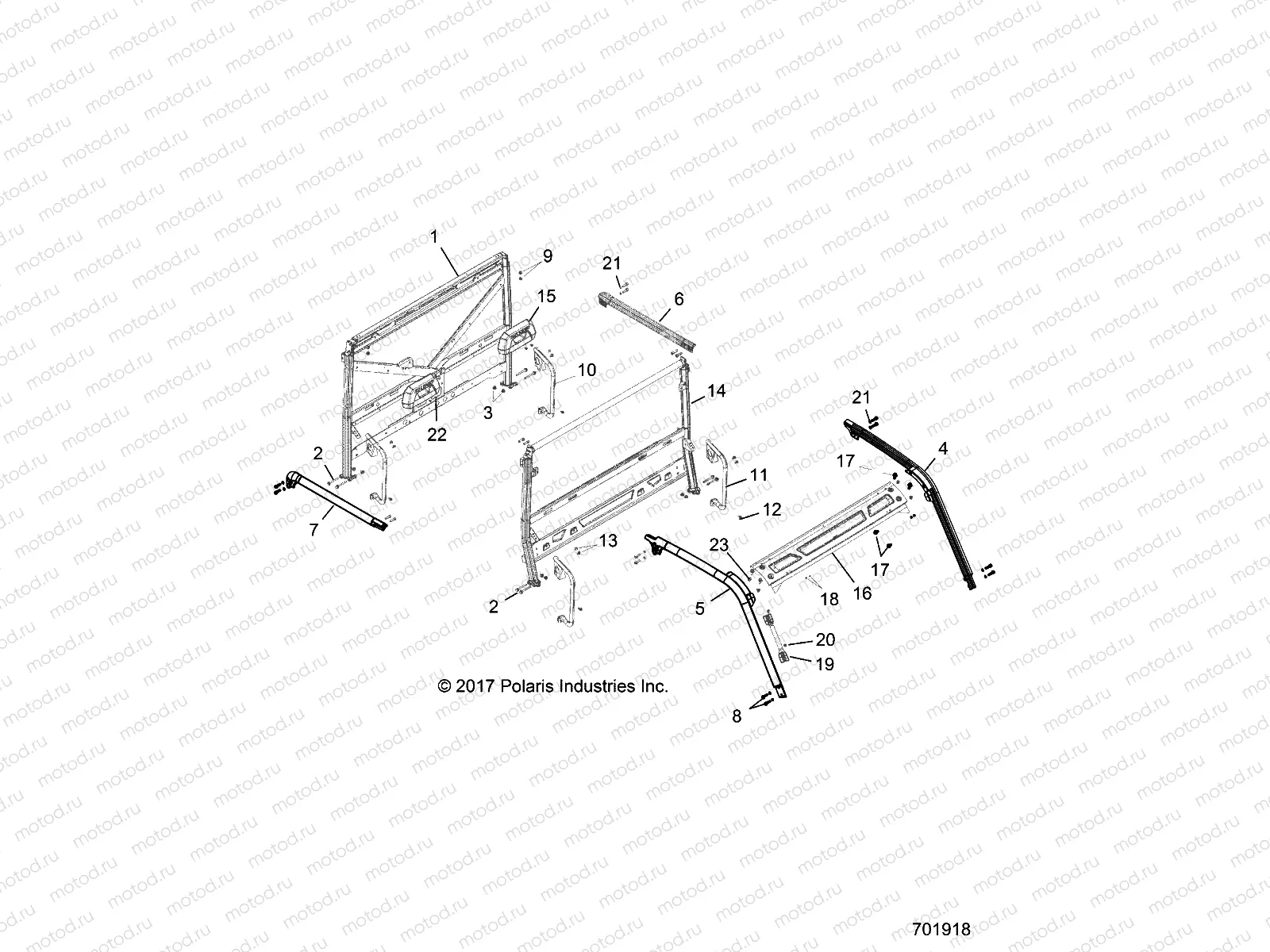 CHASSIS | CHASSIS, CAB FRAME - R18RVA87A1/B1/E87A9/B9 (701918)
