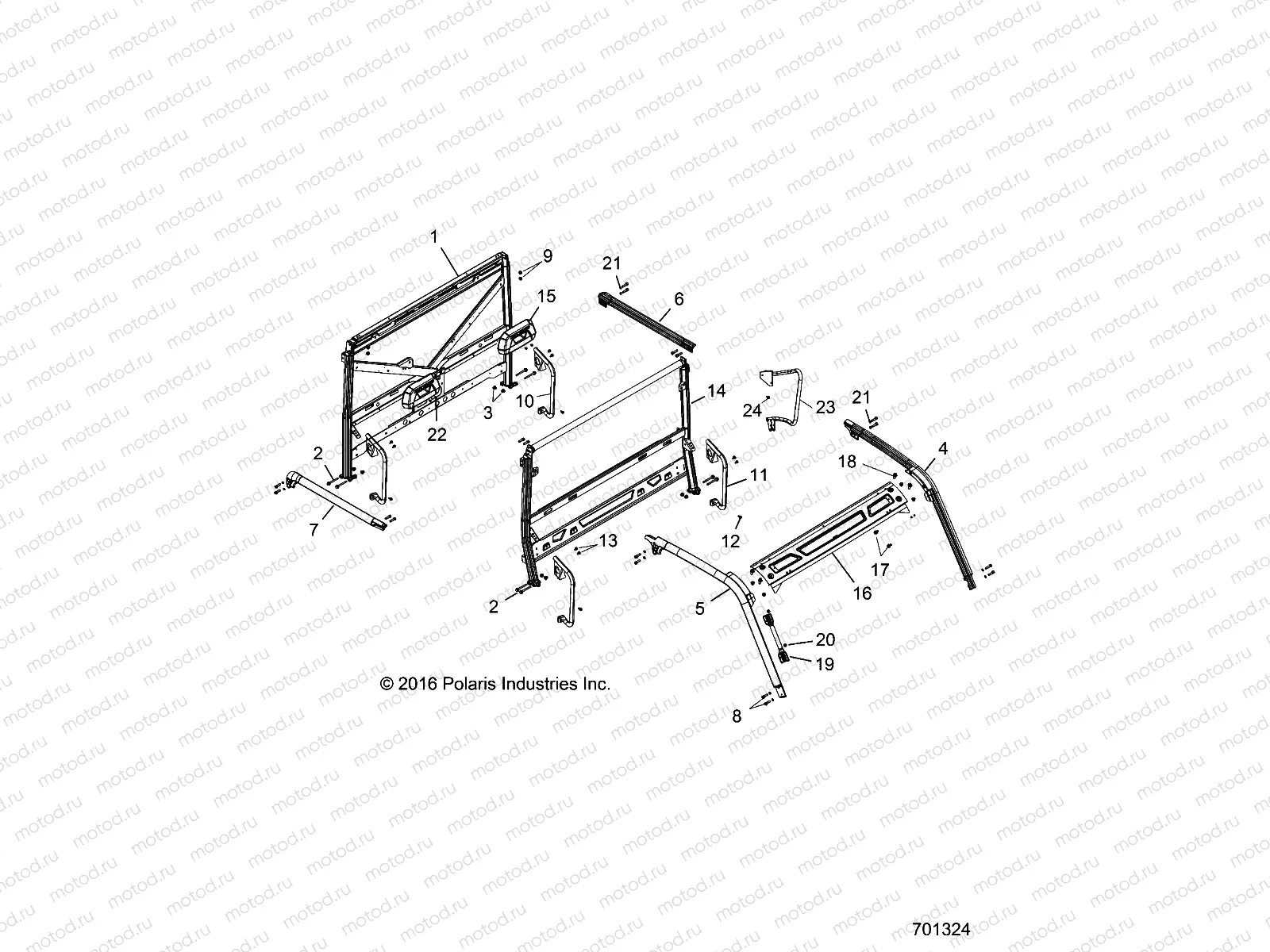 CHASSIS | CHASSIS, CAB FRAME - R18RVU99AS (701324)