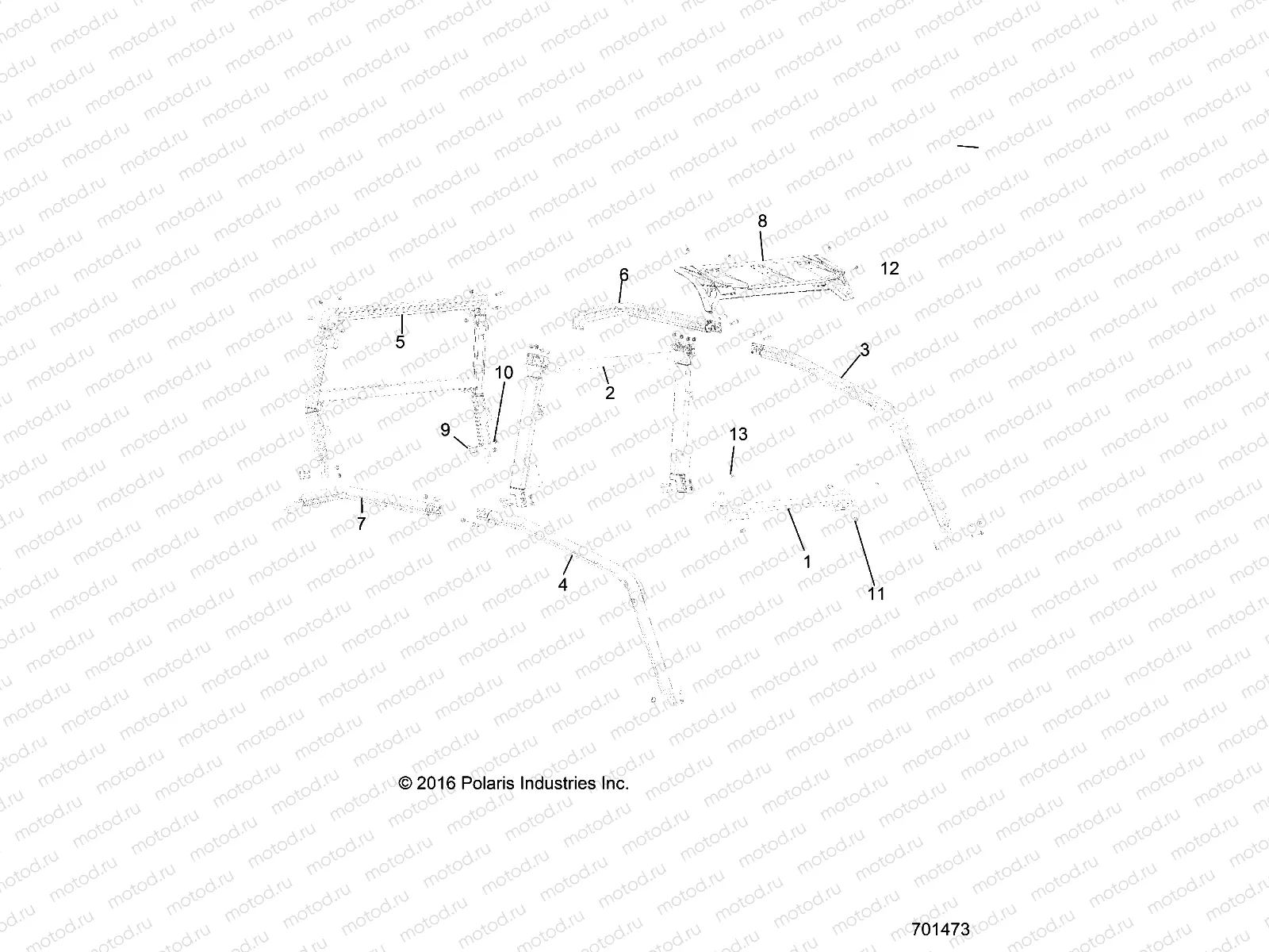 CHASSIS | CHASSIS, CAB FRAME - R19RHE99ND (701473)