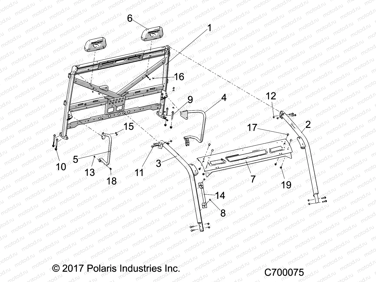 CHASSIS | CHASSIS, CAB FRAME - R19RRE99F1/FC/SC1/SCC/SFC/F1/SJ1/PCC/PFC (C700075)