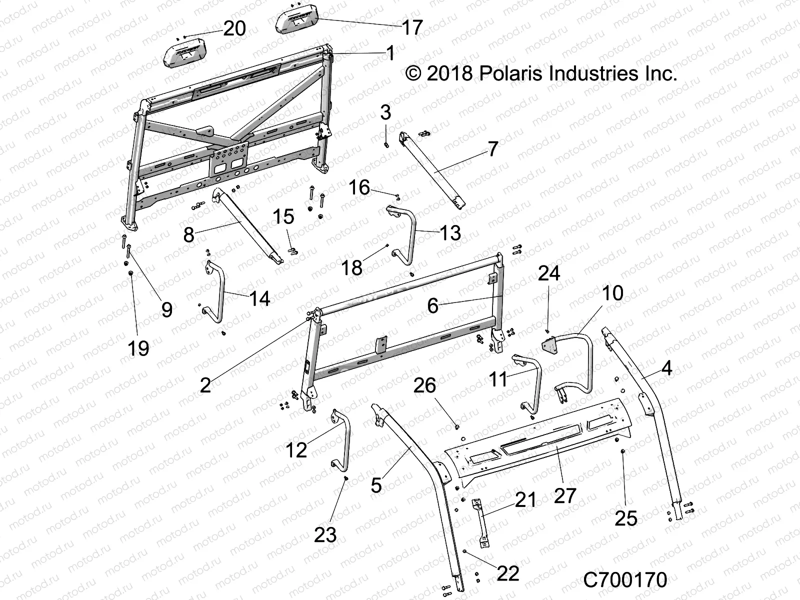 CHASSIS | CHASSIS, CAB FRAME - R19RSE99N1 (C700170)