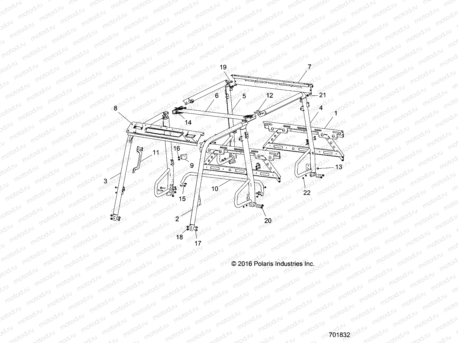 CHASSIS | CHASSIS, CAB FRAME - R21M4A57B1/B9/EBX (701832)