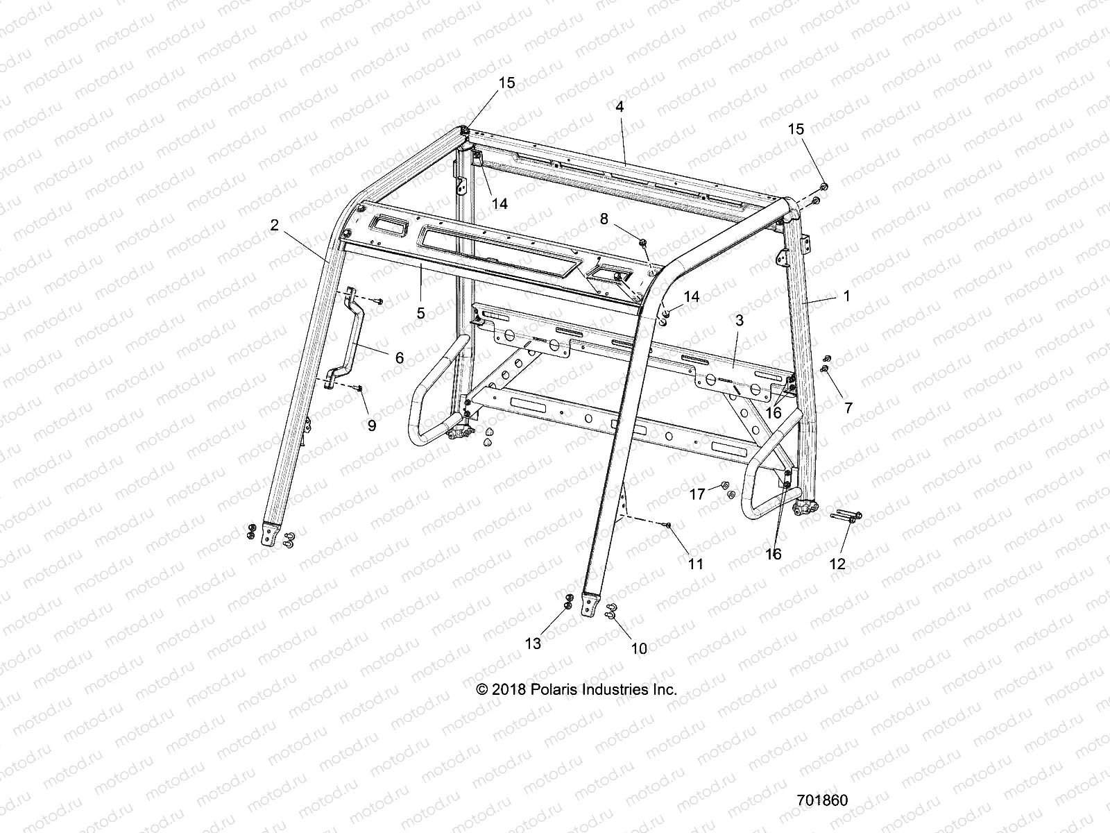 CHASSIS | CHASSIS, CAB FRAME - R21MAAE4G8/G9 (49RGRFRAME15EV)