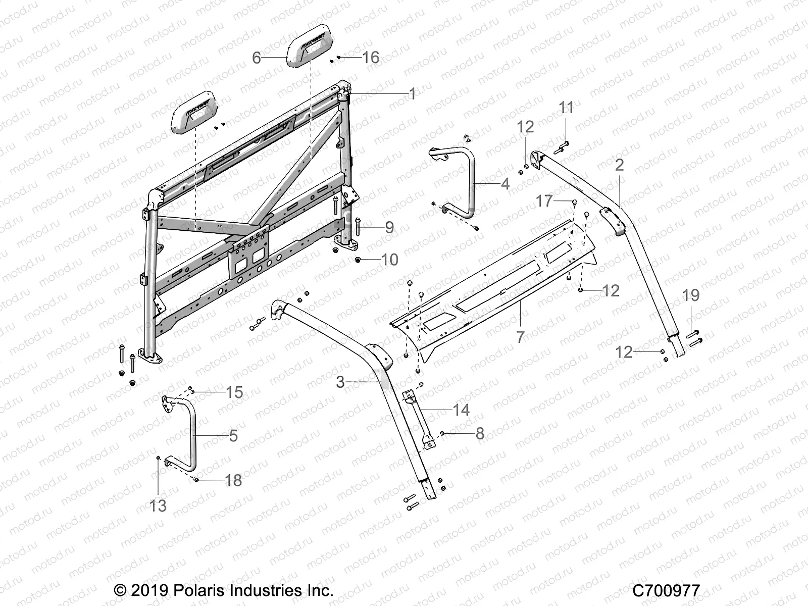 CHASSIS | CHASSIS, CAB FRAME - R21RRED4FA/NA/SCA (C700977)