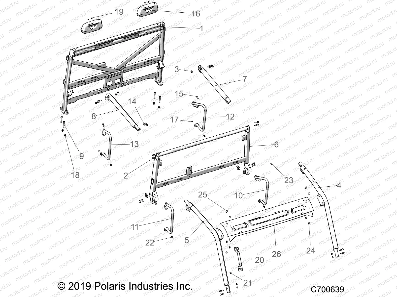 CHASSIS | CHASSIS, CAB FRAME - R21RSE99NP (C700639)