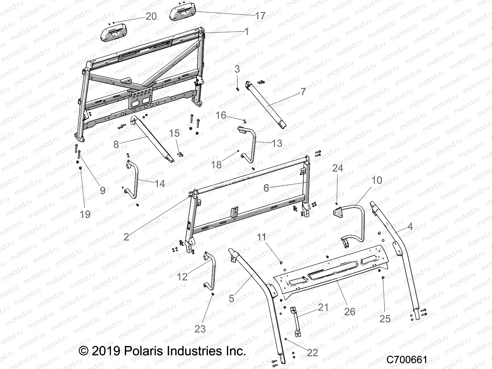 CHASSIS | CHASSIS, CAB FRAME - R21RSY99A9/AC/AP/AW/B9/BC/BP/BW (C700661)