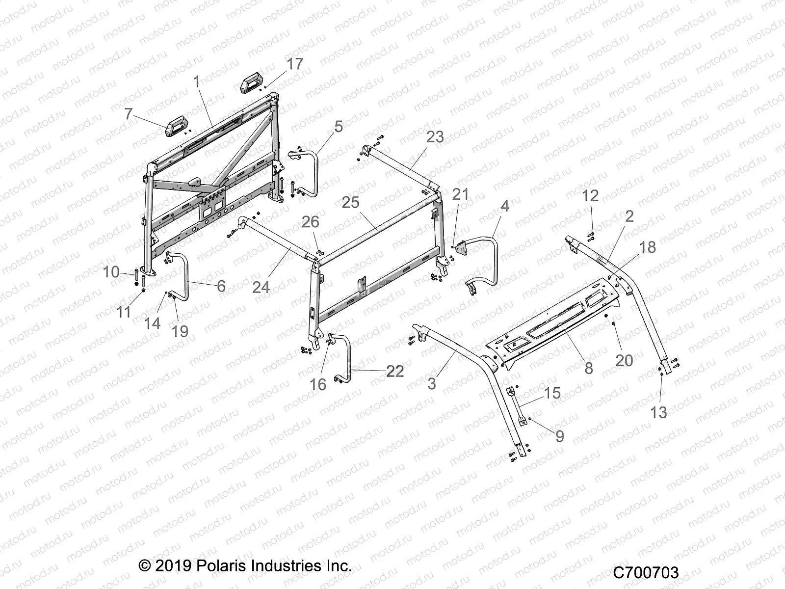 CHASSIS | CHASSIS, CAB FRAME - R21T6A99A1/B1 (C700703)