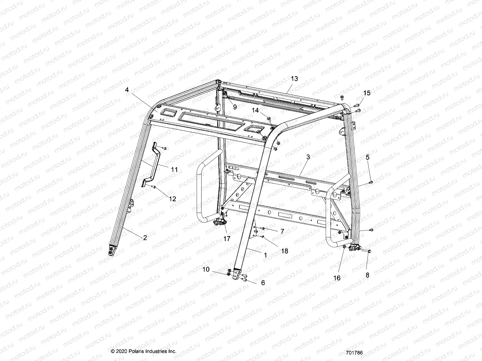 CHASSIS | CHASSIS, CAB FRAME - R22MAA50A1/A7 (701786)