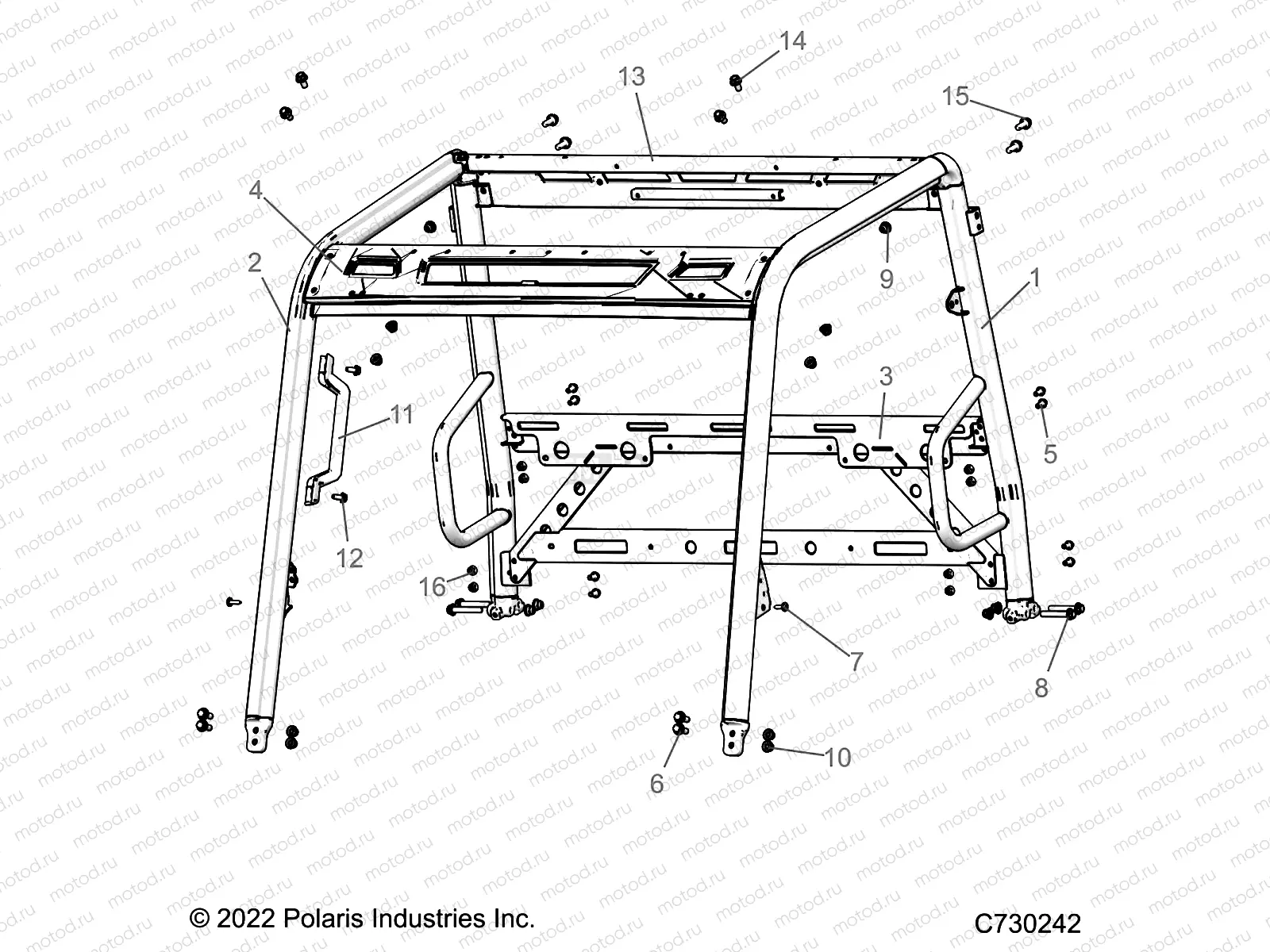 CHASSIS | CHASSIS, CAB FRAME - R22MAK57B4 (C730242)