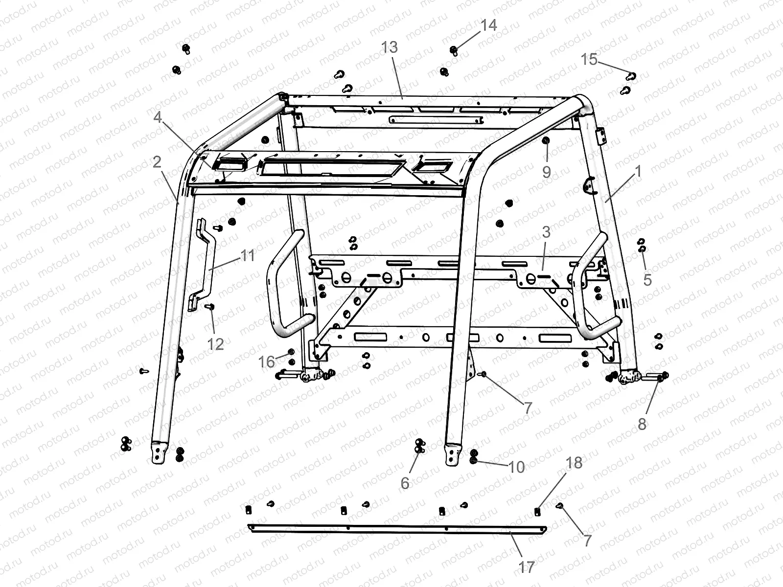 CHASSIS | CHASSIS, CAB FRAME - R22MAU575 (C730231)