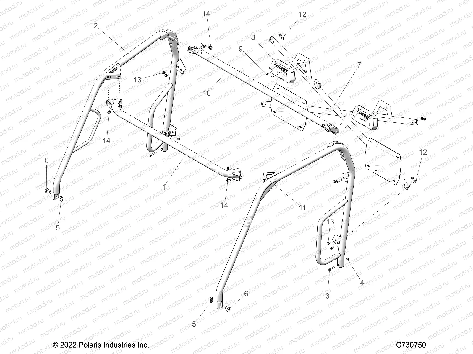 CHASSIS | CHASSIS, CAB FRAME - R23CCA57A1/A7 (C730750)